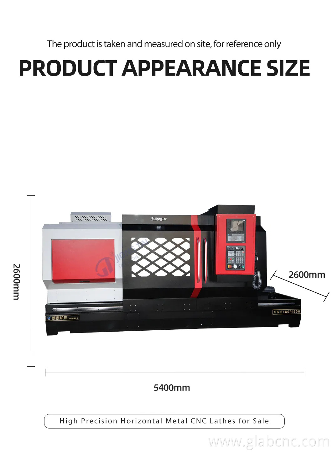 Truning CNC Lathe Machine Factory Price Ck6180 Flat Bed Lathe Series